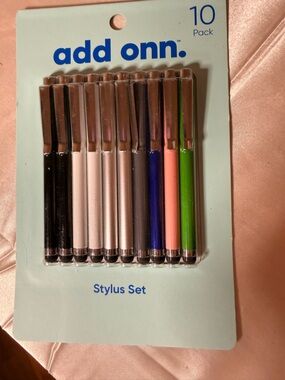 add onn. 10-Pack Stylus Set - Multi Color